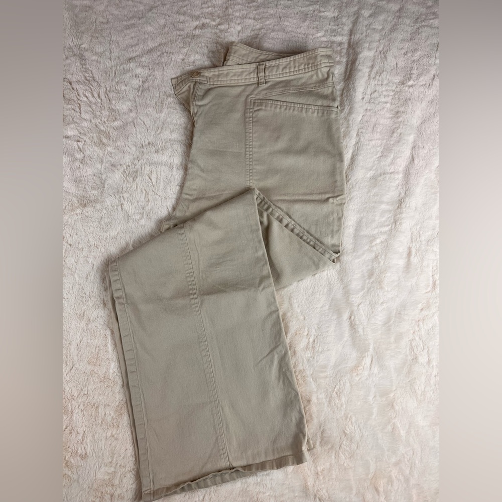 J Jill stretch cream pants- 16